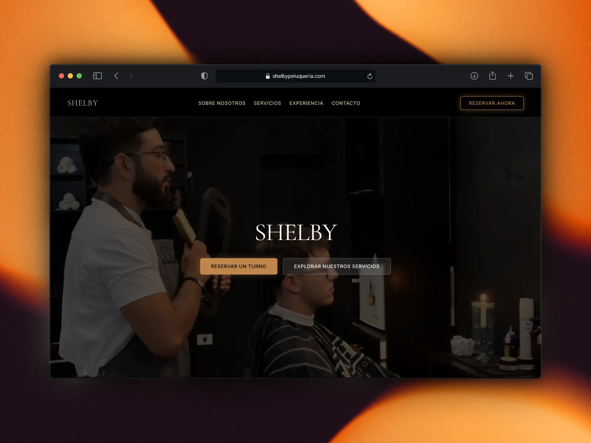 Captura de pantalla de Shelby Peluquería